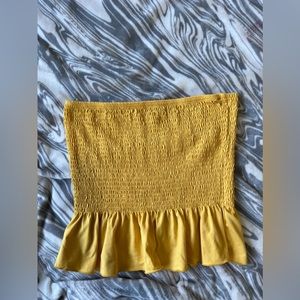 Yellow tube top